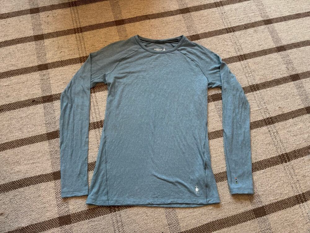 Smartwool Merino 150 Lace Baselayer Linge Sleeve Shirt Women’s Medium Blue